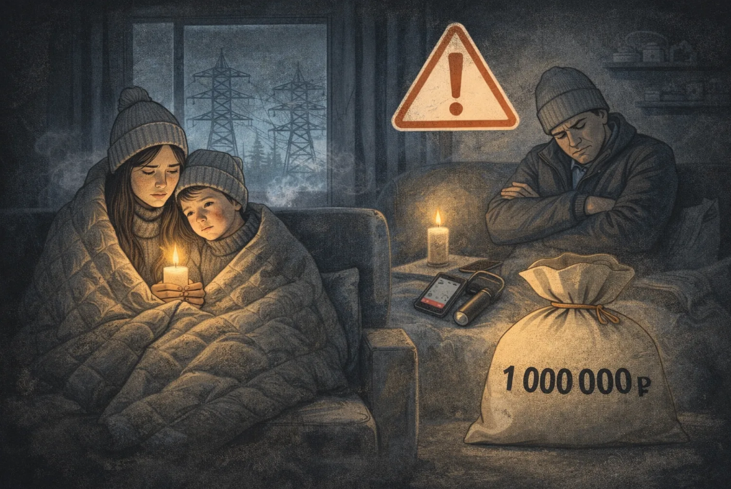 Штраф 1 млн рублей за отключения электричества