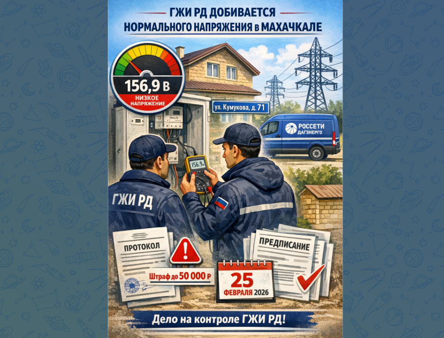 ГЖИ РД добивается нормального напряжения в Махачкале